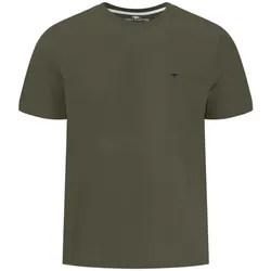 FYNCH-HATTON T-Shirt »FYNCH-HATTON Basic T-Shirt«, (1 tlg.), unifarben, Gr. L, dark khaki, , 65921710-L