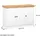 Homestyle4u Kommode Sideboard Eiche Matt Weiß Holz Massiv Schrank 134 cm,