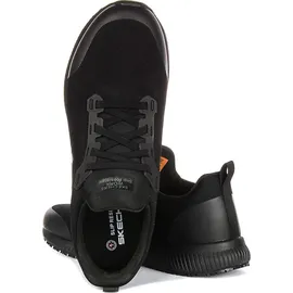 SKECHERS Squad SR Myton Sneaker, Black Textile Synthetic, 42