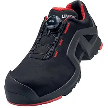 Uvex 1 support BOA, S3 ESD, Halbschuhe Microvelours, schwarz, 37 - - 37