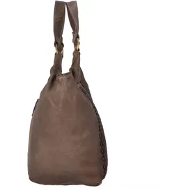 GREENLAND Nature Femi & Nine Schultertasche Leder 38 cm braun