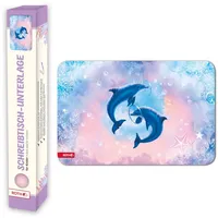 ROTH Schreibtischunterlage Delfine bunt Kunstleder 59,0 x 39,0 cm, 1 St.