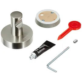 Tesa Powerbutton Haken Premium Silber