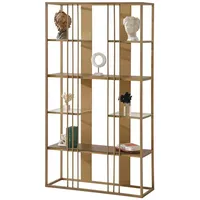 JVmoebel Bücherregal 30 x 180 x 100 cm Gold