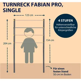 Hudora Turnreck Fabian Pro Single Grau