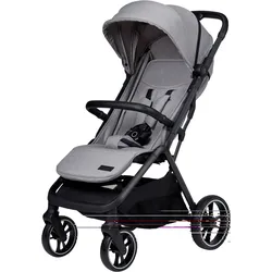 Kinder-Buggy MOON "ZAC", Baby, grau (stone), Polyester, Kinderwagen, inkl. Tragetasche und Regenschutz