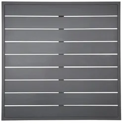 Bolero quadratische Tischplatte aus Aluminium dunkelgrau 70cm