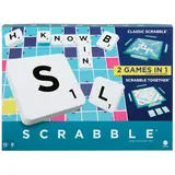 Mattel Games Scrabble Zwei in Eins, Version: Englisch, HWD43 Englisch Scrabble Z