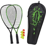 Schildkröt Speed Badminton Set, schwarz / grün