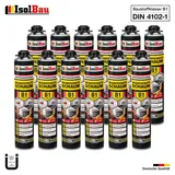 Brandschutzschaum B1 Bauschaum 12 x 750 ml Montageschaum Pistolenschaum Isolbau