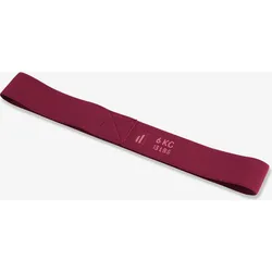 Mini-Elastikband Textil Widerstand 6 kg - bordeauxrot pflaumenfarbenes Lila|hellrosa No Size