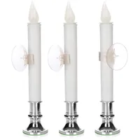 COM-FOUR Baumkerzen LED Batterie 23 cm Mehrfarbig