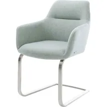 DeLife Schwingstuhl Pejo-Flex Stripes Mint Freischwinger flach Edelstahl