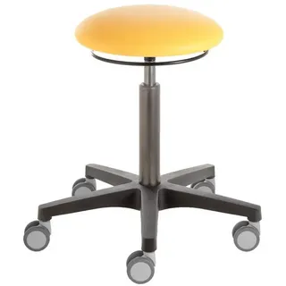 Prova Nova Drehhocker Roll- und Drehhocker Poppi® Dijon 4156, Sitzhöhe ca. 51-72 cm,Pilzsitz gelb