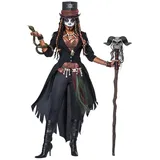 California Costumes Monster-Kostüm Voodoo-Kostüm für Damen Halloween-Kostüm schwarz-braun schwarz XS (36/38)