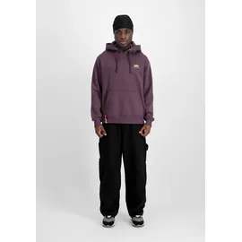 Alpha Industries Basic Small Logo Kapuzenpullover Plum 2XL