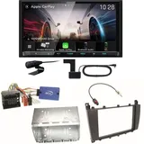 Kenwood DMX8021DABS Android Auto CarPlay Einbauset für Mercedes G Klasse W463