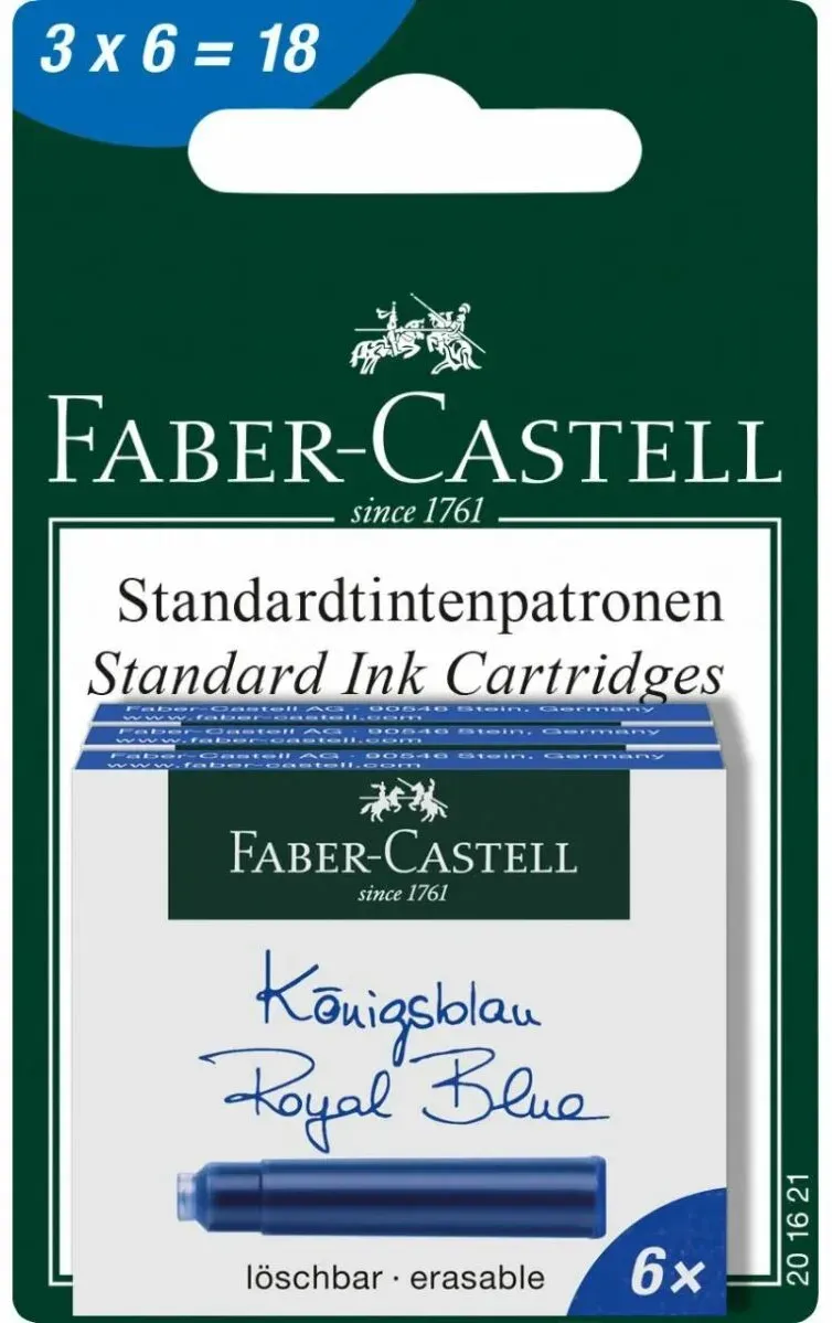 Faber-Castell 201621 Ersatzmine Blau 18 Stück(e)