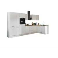 BASIC by Balculina Winkelküche L-Form 370 x 175 cm weiß