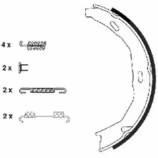 Textar Bremsbackensatz, Feststellbremse 91066900