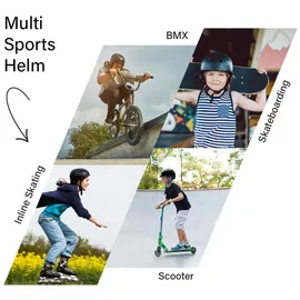 Fischer Fahrradhelm Kinder Plus Splash S/M weiß/bunt