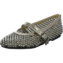 Alma en Pena Ballerinas für Damen aus Italien, Spanien und Portugal für Damen, silber, Größe 41 EU