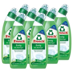 FROSCH 8x Frosch Essig WC-Reiniger 750 ml – Kalklösend mit Essig WC-Reiniger