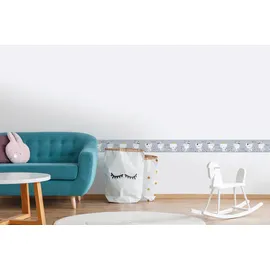 A.S. Création Meow Cats Bordüre 16 cm 155 m grau 403742