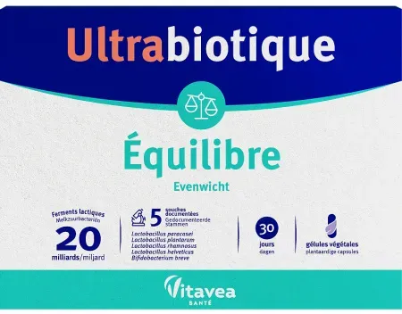 Vitavea Ultrabiotique Gleichgewicht Milchsäurebakterien 30 Tage 30 Kapseln