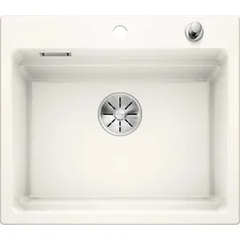 Blanco Etagon 6 kristallweiß glänzend + Excenterbetätigung + InFino