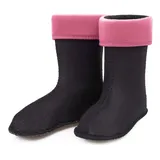 Ladeheid Kinder Mädchen Jungen Wärmende Stiefelsocken für Gummistiefel Innenschuh KL045 (Hellrosa, 32 EU) - Hellrosa