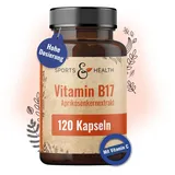 Aprikosenkernextrakt – 960 mg Aprikosenkerne Extrakt pro Tagesdosierung – 120 vegane Kapseln – Mit Acerola-Fruchtpulver (Vitamin C) – 10:1 Extrakt – Vitamin B17