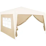 DEUBA Pavillon Seitenwände für Capri 3x6m beige