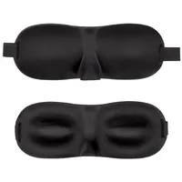Intirilife Schlafmaske, 1-tlg., Augenmaske - Ergonomisch Vorgeformte Unisex Schlafmaske schwarz