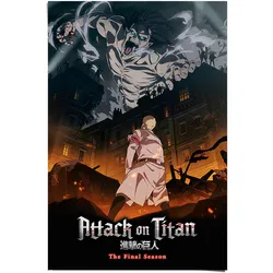 Poster REINDERS "Attack on Titan S4 - eren onslaught", bunt (farbe bild(er): bunt), B:61cm H:91,5cm T:0,1cm, Papier, Bilder
