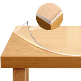 Woltu Tischdecke Rechteckig 90 x 140 cm Transparent