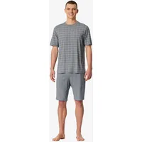 SCHIESSER Pyjama Selected Premium Jacquard Grau M (50)