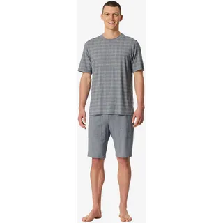 SCHIESSER Pyjama Selected Premium Jacquard Grau M (50)