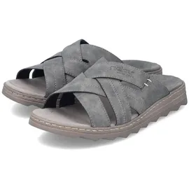 Rieker Herren Sandalen 21690 Pantolette grau