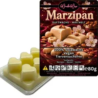 WonderWax Duftwachs Wax Melts für Duftlampe, 6 Herzen Duftmelt Wachsmelt Sojawachs Duftwachs Würfel für Raumdüfte, Wachs Duftöl Winter Indoor Schmelzen für Aromalampe Marzipan