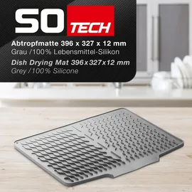 SOTech Abtropfmatte 396 x 327 x 12 mm Grau