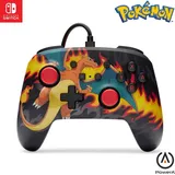 PowerA Verbesserter kabelgebundener Controller für Nintendo Switch - Charizard-Feuersturm, Gamepad, Game-Controller, kabelgebundener Controller, offiziell lizenziert