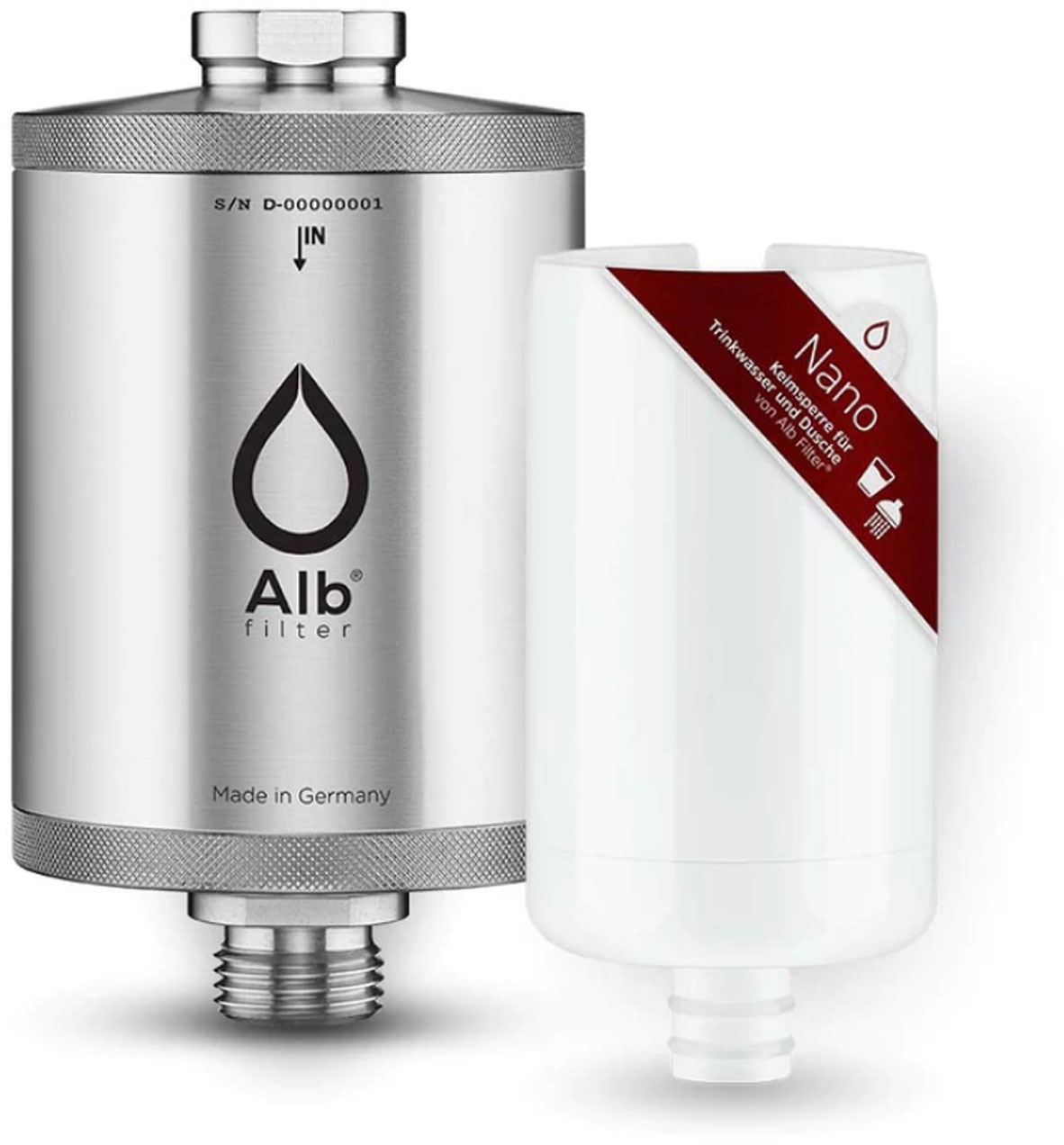 Alb Trinkwasserfilter Nano, Untertisch Trinkwasserfilter Edelstahl