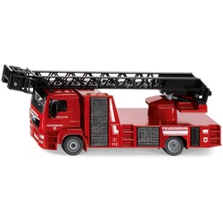 Siku Spielzeug-Feuerwehr SIKU Super, MAN Feuerwehr Drehleiter (2114) rot