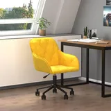 vidaXL Bürostuhl Samt Gelb