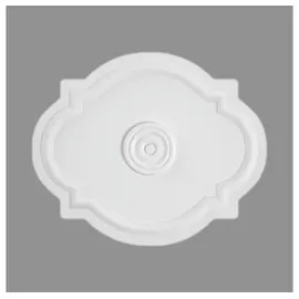 PROVISTON Stuckrosette 515 x 420 mm Weiß 2 St.
