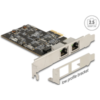 DeLock 2.5G LAN-Adapter, 2x RJ-45, PCIe 2.1 x2 (89392)