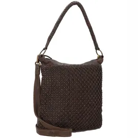 GREENLAND Nature Femi & Nine Schultertasche Leder 39 cm braun