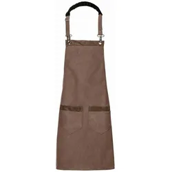 Latzschürze Canvas zwei Taschen Fb. toffee : 100% Baumwolle 16oz. : toffee