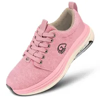 GIESSWEIN Merino Curve Max Women - Merino Sneaker mit Stoß absorbierendem Luftpolster - Komfortabler Aktivschuh mit Wechselfußbett - Langlebige Naturkautschuk Sohle für Beste Bodenhaftung - 36 EU